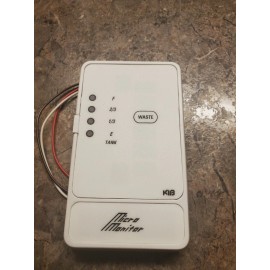 KIB 12 volt RV 1 Tank Monitor Panel White Waste  Monitoring