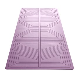 agoy PRO+ WARRIOR - Premium Non-Slip Yoga Mat - Eco-Conscious Design - PU Surface With Wet/Dry Grip+ - Focus Alignment – Natural Tree Rubber Base - Portable Standard Size, Ideal For Any Yoga Practice