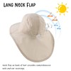 Zsedrut Toddler Summer Hat with Neck Flap Waterproof Kids Swim