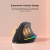 KYSONA mouse ergonómico inalámbrico recargable de 57°, mouse Ergo silencioso
