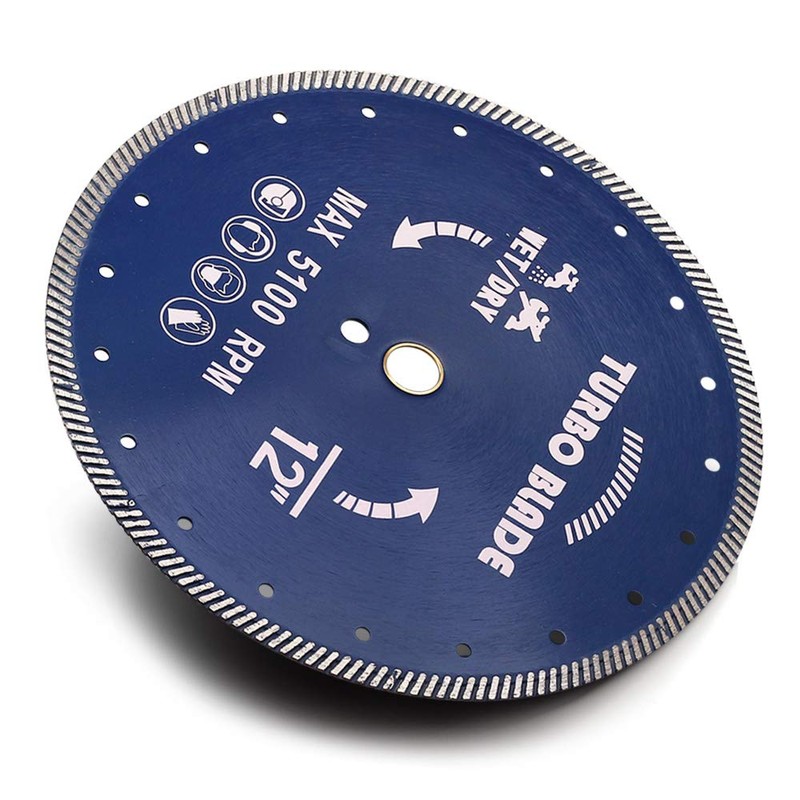 12" Granite and Marble Diamond Turbo Saw Blade for Cutting
