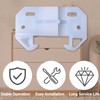 AceOrbit 10 Pack White Drawer Guides for Old Drawers Plastic