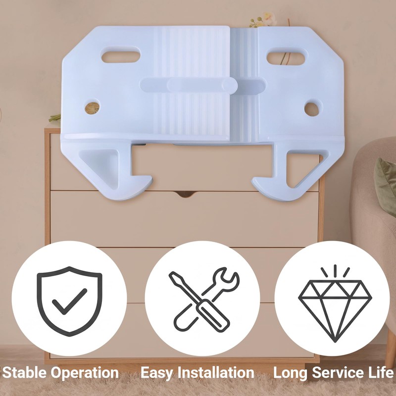 AceOrbit 10 Pack White Drawer Guides for Old Drawers Plastic