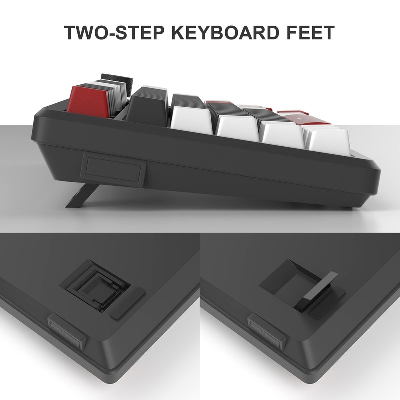 MageGee 75% Mechanical Gaming Keyboard, Compact Blue Backlit Wired Gaming