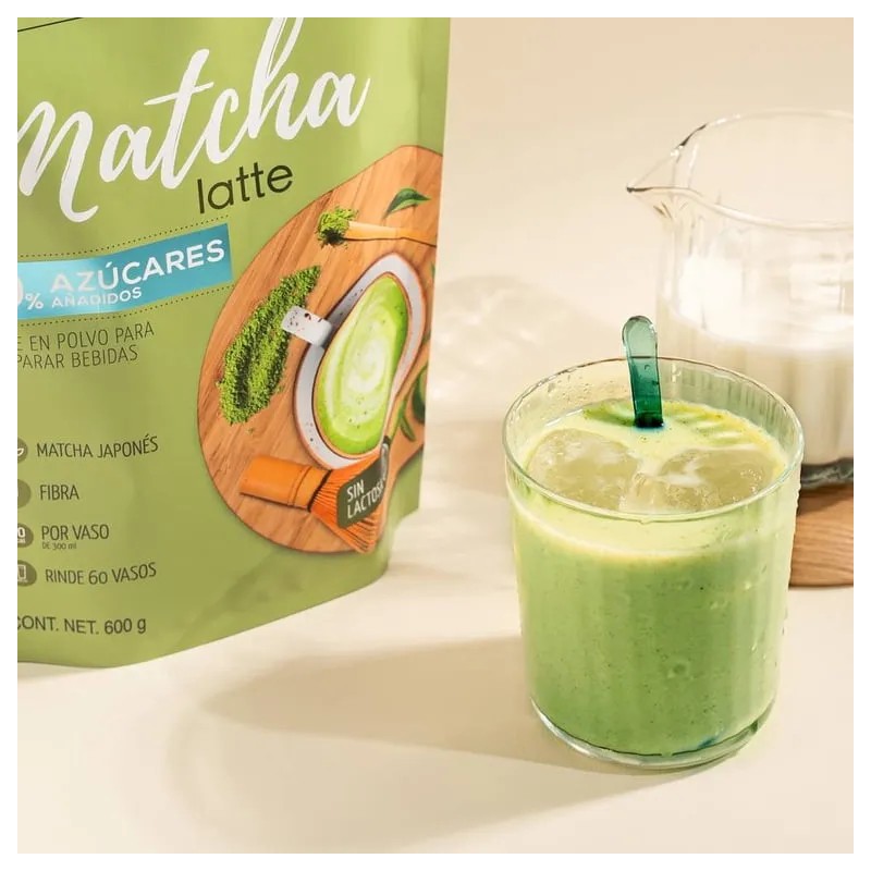 Matcha Latte Gourmet & Healthy 0% Azúcar 600g Rinde 60