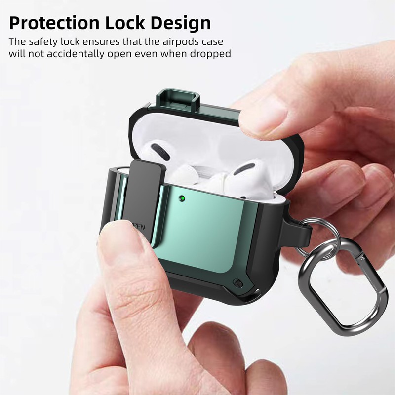 [3 in 1] TSVSXS Lock Case Compatible with AirPods 4