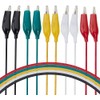 YFFSFDC 5 Colors 30pcs Tester Wire 50cm Alligator Clip Double