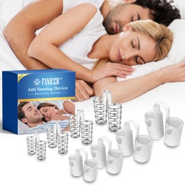 8 PCS Schnarchstopper, Anti Schnarch Nasenclip,Anti Schnarch Nasenspreizer,Wiederverwendbares Anti Schnarch,Extra Halt für bessere Schlafqualität, besser Atmen bei verstopfter Nase