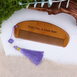 Encouragement Inspirational Gift Comb for Women Coworker Inspiring Wood Massage Comb for Employees Motivational Birthday Combs for Best Friend Sister Daughter