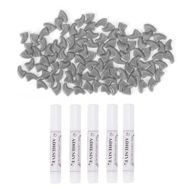 YOUTHINK 100 Pieces Soft Pet Cat Kitty Nail Caps Cover Safe Anti Scratch Dog Paw Claw Protector Covers (L-Grey)