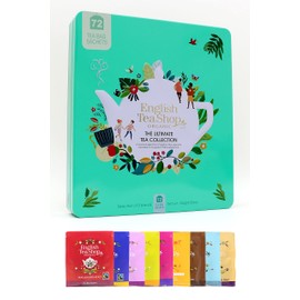 English Tea Shop Ultimate Tea Collection Gift Tin, 72 Fairtrade & Organic Tea Bags, 9 Delicious Tea Flavours