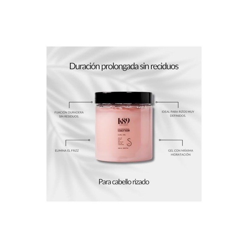 K89 Hair Expert-Curl Gel/Gel para Rizos/Hidrata y Nutre tus Rizos