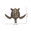 IMIKEYA Brass Decoration Turtle Statue Tortoise Statue Solid Copper Miniature
