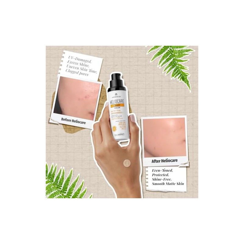 Heliocare 360° Protector Solar Color Gel Oil-Free SPF 50+ Beige