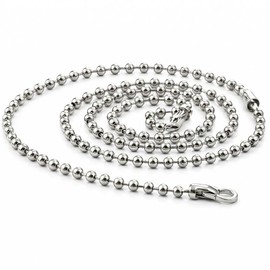 Gadgetime USA Bathtub Stopper Bead Chain Replacement - 11.9 inches - Stainless Steel Tub Stopper Chain Connector - for Easy Pull Sink & Tub Water Stopper with Chrome Finish,