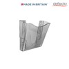 Deflecto Smoke Portrait A4 Wall Mounted Document Holder - A4