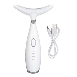 Neck Firming Massager Wrinkle Removal Constant Temperature Microcurrent Neck Skin Tightening Device White