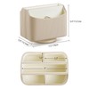 NICLNGSH PU Leather Remote Control Holder, 360 Degree Rotating Desk