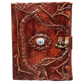 DC Elements Genuine Leather Vintage Hocus Pocus Diary Spell Evil Eye Journal Brown Book