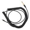 Coiled Headphone Cable Gold Plated Connector Replacement Headset Sound Cord