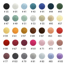 Pascuali Sole Knitting Wool Made of 90% Cotton (Pima), 10% Cashmere Wool, for Knitting and Crocheting, Colour: Black 35