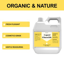 12 oz Capryl Glucoside Liquid Natural Surfactant, Premium Capryl Glucoside Liquid, Cosmetics Grade, Gentle on Skin, Amazing Bubbles, Suitable for Making Face Cleansers, Shampoos, Body Washes and More