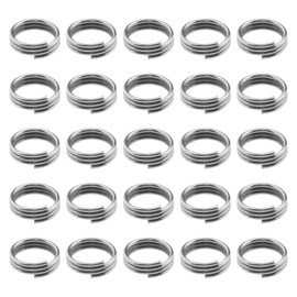 SING F LTD 200PCS Dart Shaft Rings Dart Stem O-Ring Round Spring Coil Metal Spring Ring for Nylon Dart Shafts Dart Accessories 4mm Silver