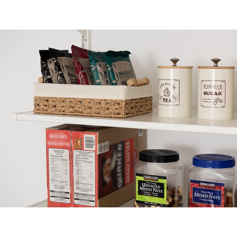 StorageWorks Bathroom Baskets for Organizing, Small Wicker Basket for Bathroom