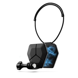 Rugvis Magnetic Chest Mount with Neck Strap, 360° POV Invisible Selfie Necklace Lanyard Mount Compatible with GoPro Hero 12 11 10 9, Insta360, DJI Action 4 (Black-01)