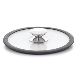 Berndes 20 cm Glass Lid with Black Silicon Rim