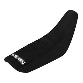 Enjoy Mfg Seat Cover - Compatible Fit for Suzuki JR50 JR 50 - All Black/Black Ribs #98