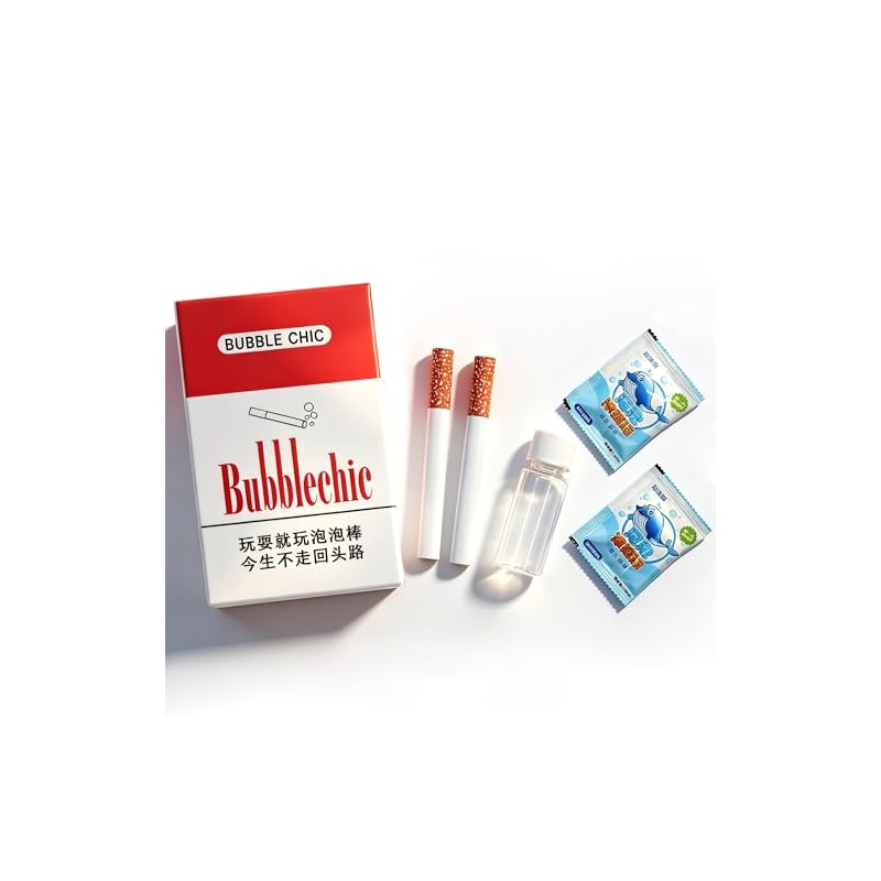 Bubble Cigarette Pack – Realistic Fake Cigarette Bubble Blower, Mini