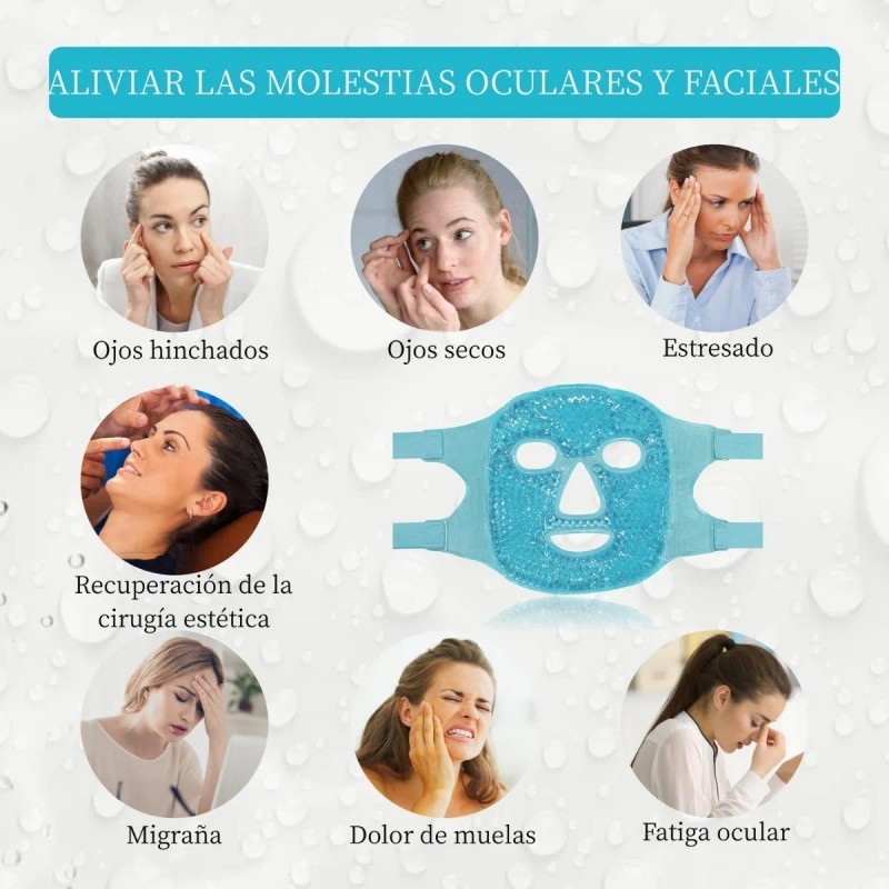 Mascarilla Facial Hielo Hidrogel Relajante