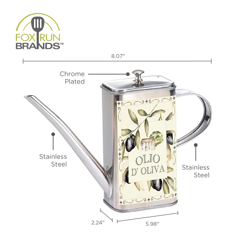 Fox Run Stainless Steel Olive Oil Dispenser With No Drip