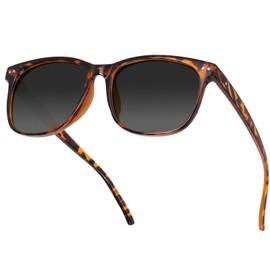 Each Cool Polarized UV400 Sunglasses for Men Women, Anti-Glare, Lightweight & Durable, Perfect for Driving, Beach, Golf, Sports, and Outdoor Activities (Orange Tortoise Frame Dark Gray Lens)