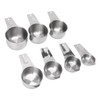 7Pcs Measuring Cups Set Stainless Steel Stackable Multifunctional Metal Nesting