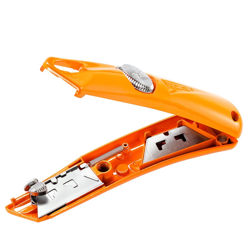 Safety Knife,5-1/2 in,Orange