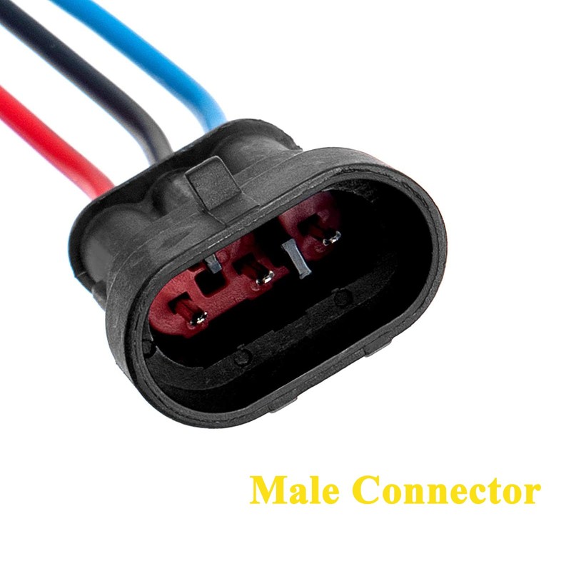 HYAT 3 Sets Car Waterproof Electrical Connector,18 AWG 3 pin