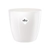 Elho Brussels Diamond Round 14 - Indoor Planter - White,