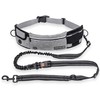 PORTENTUM Laisse canicross Chien, Main Libre Chien, Anti-tirons, pour Ceinture,