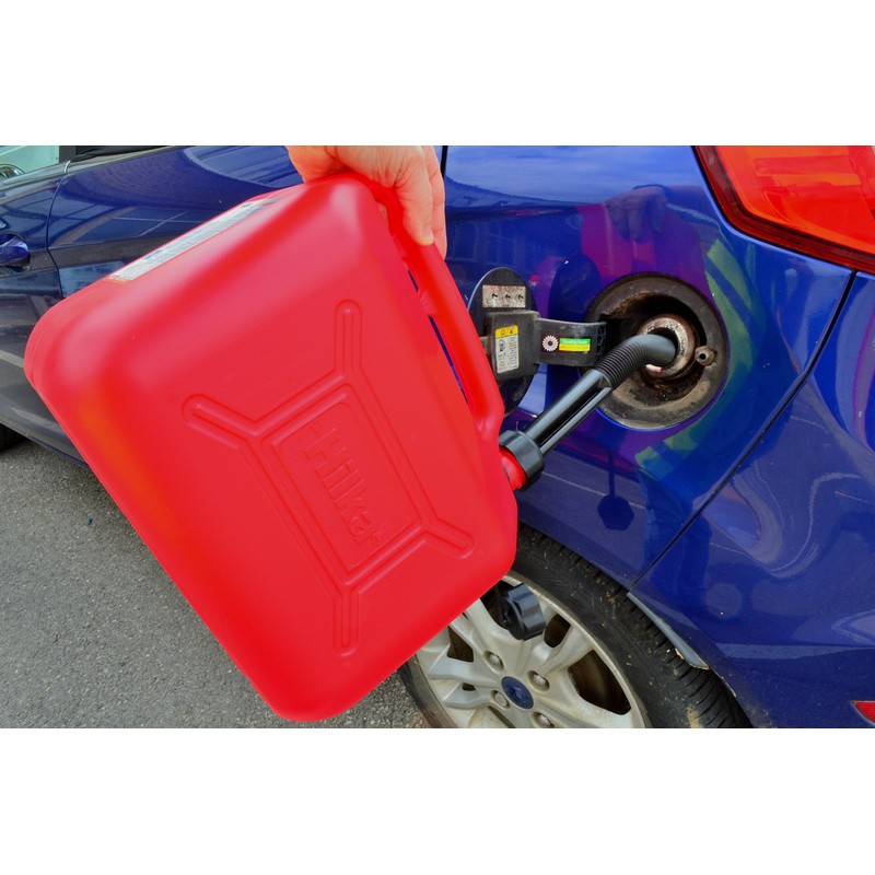 Hilka 84809530 10L Red Plastic Fuel Can