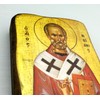 Wooden Greek Christian Orthodox Wood Icon of Saint Nicholas /