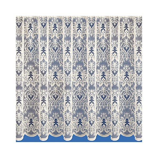 Maple Textiles Diana Net Curtain Luxury Heavy Weight Pretty Flowered