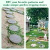 U0U 3 Size Round Stepping Stone Mold,10" 11.4" 12.6" Cement