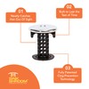 SinkShroom Chrome Edition Revolutionary Bathroom Sink Drain Protector Hair Catcher,