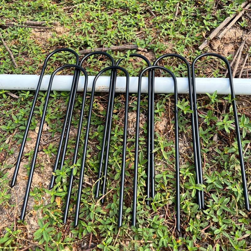 Heavy Duty Trampoline Anchors High Wind U-Shaped Sharp Ends Ground