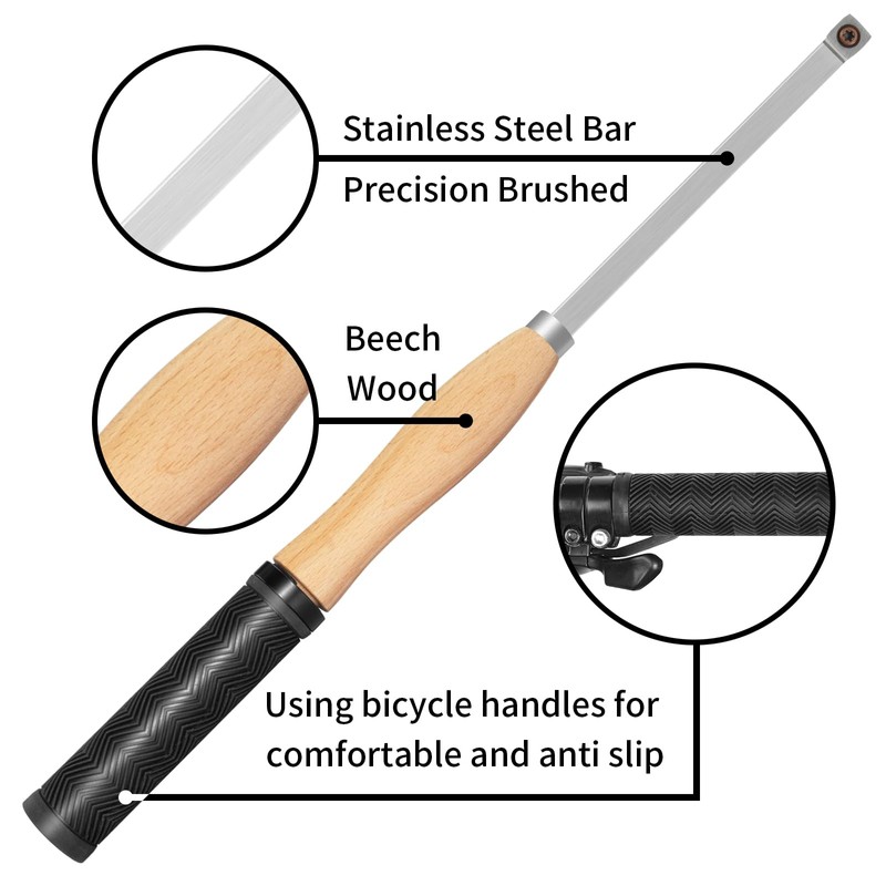 DEEFIINE 18.3" Full Size Carbide Tip Wood Lathe Turning Tool