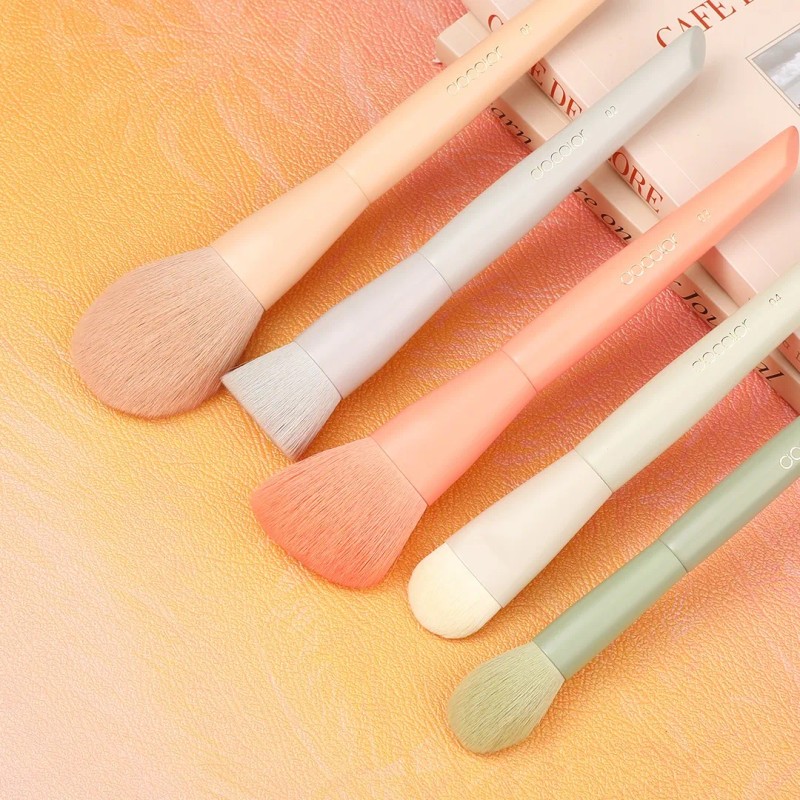 Set De Brochas Docolor De Maquillaje, Coloridas, 17 Piezas