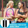 Blueweenly 4 Pcs Tennis Racket Handle Covers Black Tennis Racket