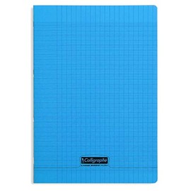 Clairefontaine 18252C - Exercise Book Calligraphe DIN A4 21 x 29.7 cm 70 Sheets French Ruling 90 g Blue 1 Piece